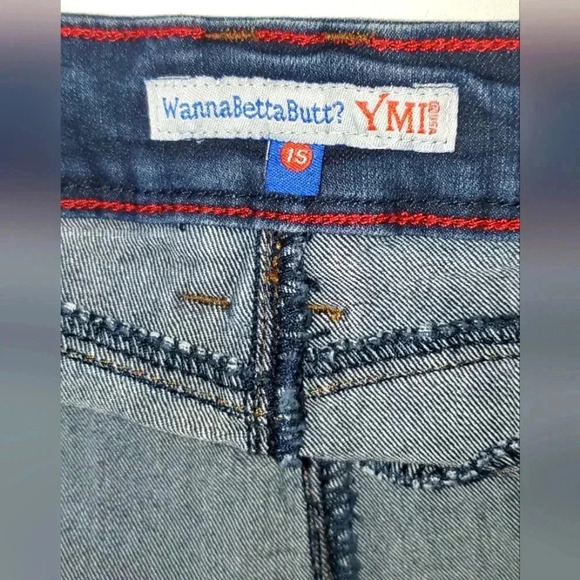 YMI Wanna Betta Butt? STRETCHY High Rise Skinny Denim Jean Sz 15 - Picture 9 of 10